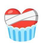 corazón vendado + magdalena