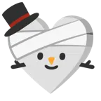 corazón vendado + muñeco de nieve