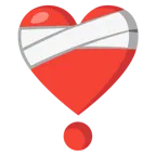 corazón vendado + exclamación de corazón