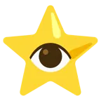 weißer mittelgroßer Stern + Auge