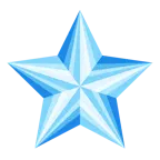 weißer mittelgroßer Stern + Edelstein