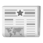 weißer mittelgroßer Stern + Zeitung