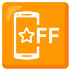 weißer mittelgroßer Stern + Mobiltelefon aus