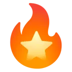 weißer mittelgroßer Stern + Feuer