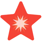 weißer mittelgroßer Stern + Polizeilicht