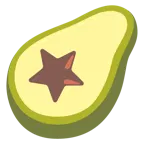 weißer mittelgroßer Stern + Avocado