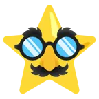 weißer mittelgroßer Stern + verkleidet
