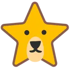 weißer mittelgroßer Stern + Löwe