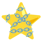 weißer mittelgroßer Stern + Ketten