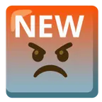 enraged face + NEW button