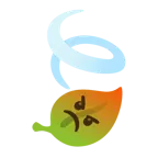 enraged face + leaf fluttering in wind