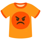 enraged face + t-shirt