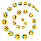 face with tears of joy + cyclone