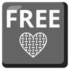 nút FREE + trái tim màu xám