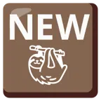 przycisk NEW + leniwiec