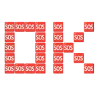 ठीक बटन + चौकोर में SOS चिह्न