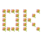 OK按钮 + 花束