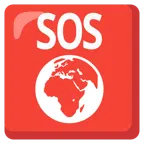 pulsante SOS + Europa e Africa