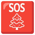 pulsante SOS + albero sempreverde