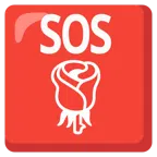 pulsante SOS + rosa