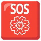 pulsante SOS + fiore