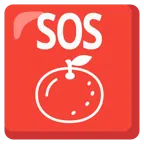 pulsante SOS + mandarino
