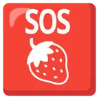 pulsante SOS + fragola