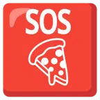 pulsante SOS + pizza