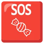 pulsante SOS + caramella