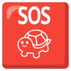 pulsante SOS + tartaruga