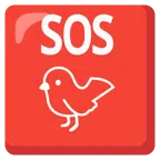 pulsante SOS + uccello