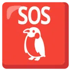 pulsante SOS + pinguino
