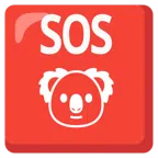 pulsante SOS + koala