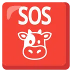 pulsante SOS + muso di mucca