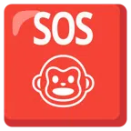 pulsante SOS + muso di scimmia