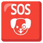 pulsante SOS + muso di cane