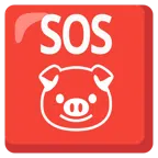 pulsante SOS + muso di maiale