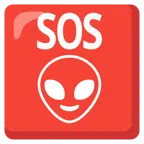 pulsante SOS + alieno
