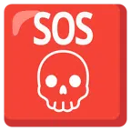 pulsante SOS + teschio
