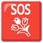 pulsante SOS + mazzo di fiori