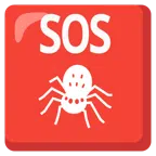 pulsante SOS + ragno