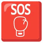 pulsante SOS + guantone da pugilato