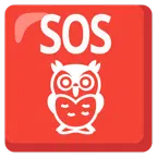 pulsante SOS + gufo