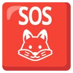 pulsante SOS + volpe