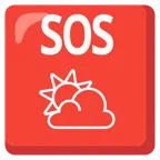 pulsante SOS + sole coperto