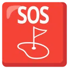 pulsante SOS + bandiera in buca