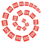 Wirbel + SOS-Zeichen