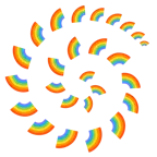 Wirbel + Regenbogen