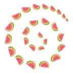 Wirbel + Wassermelone