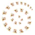 Wirbel + Kuhgesicht